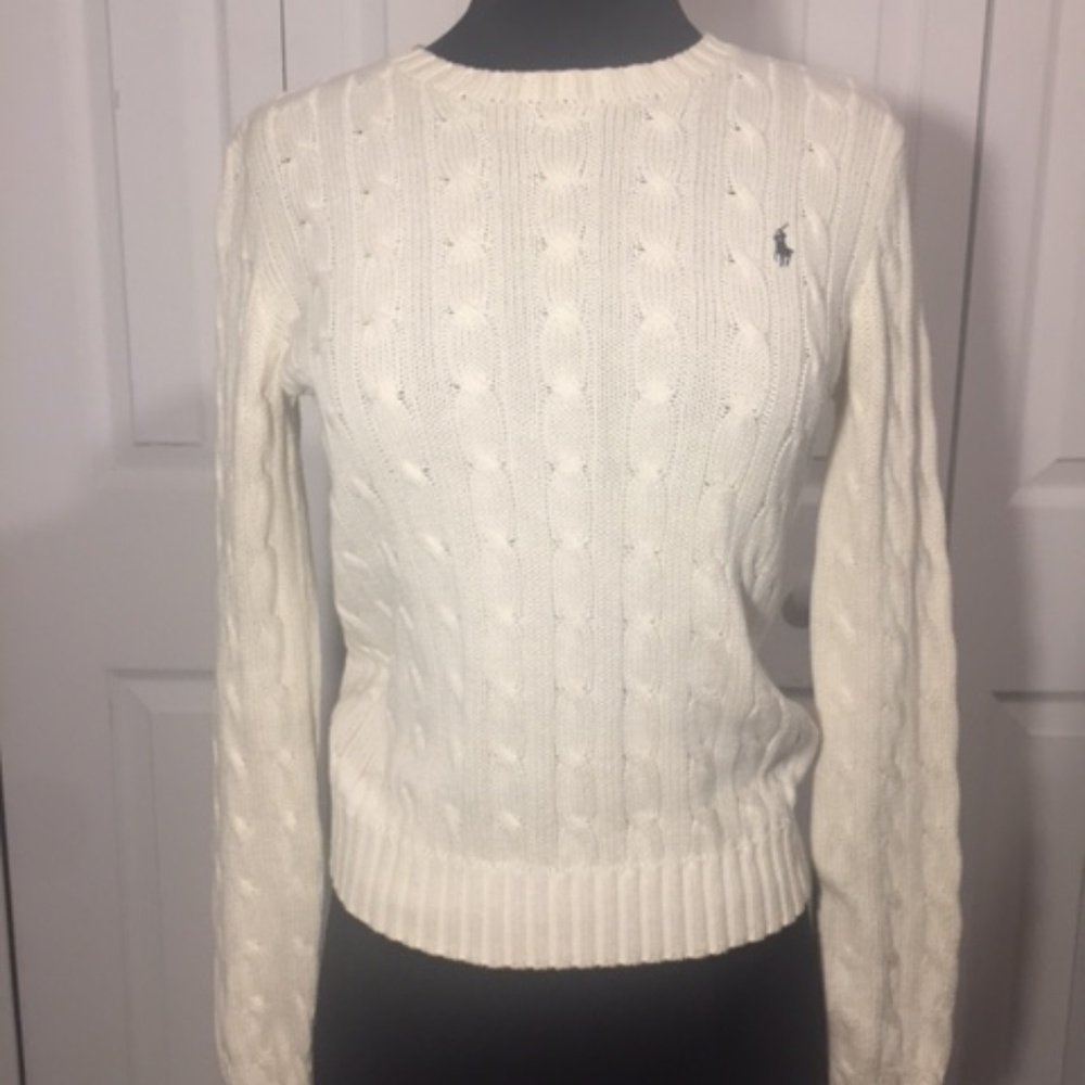 Ralph Lauren Cable-Knit Crewneck Sweater